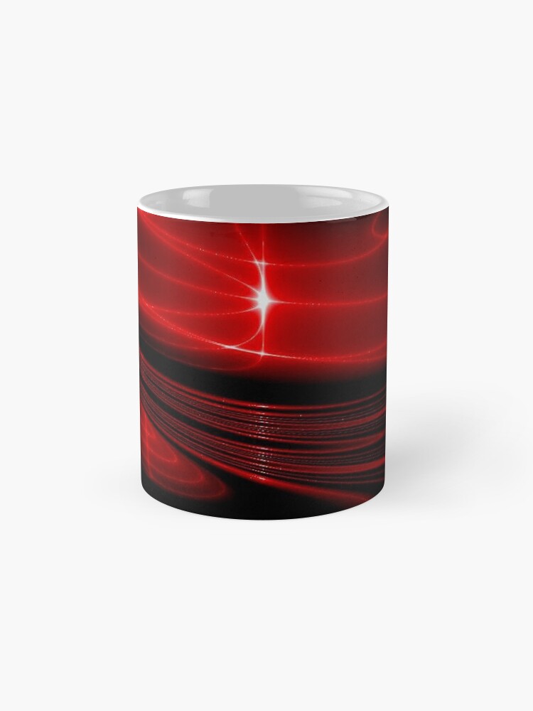 Alternate view of Hypnotic Alien Sunset Mask Abstraction Mug