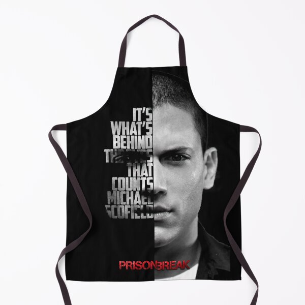 Item preview, Black and white Michael Scofield, Prison Break quote. designed and sold by Enea Kelo.