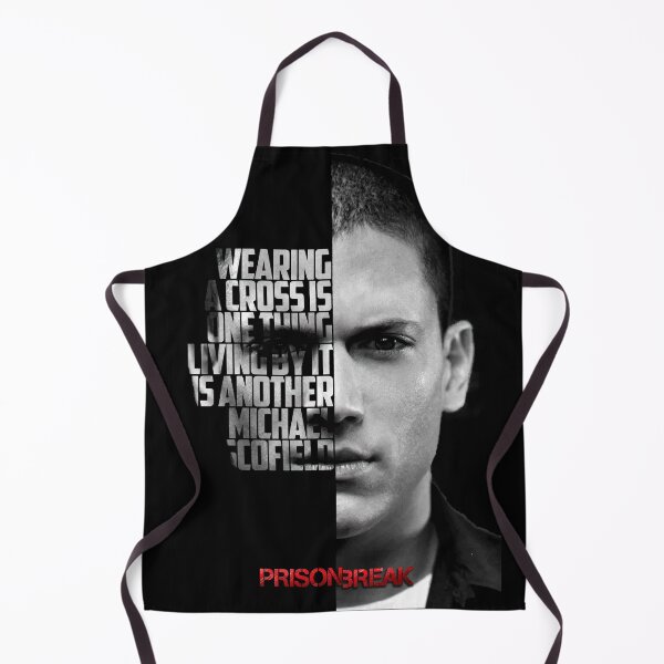 Item preview, Black and white Michael Scofield, Prison Break quote. designed and sold by Enea Kelo.