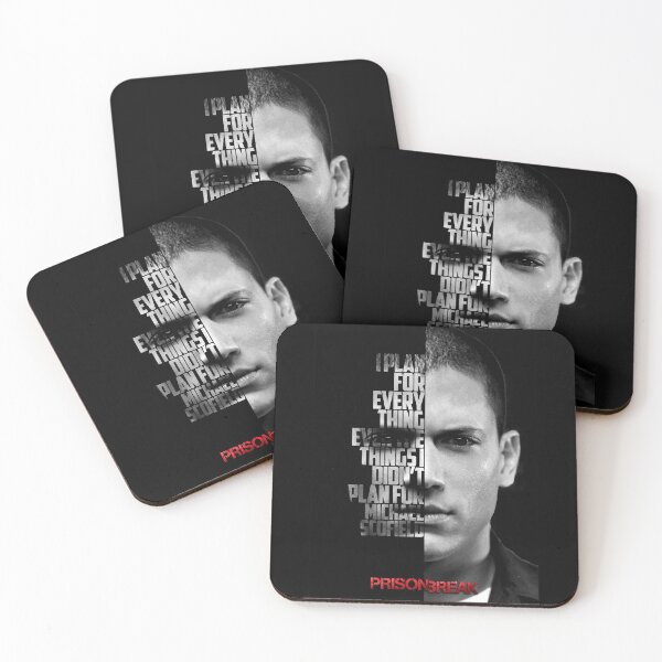 Item preview, Black and white Michael Scofield, Prison Break quote. designed and sold by Enea Kelo.