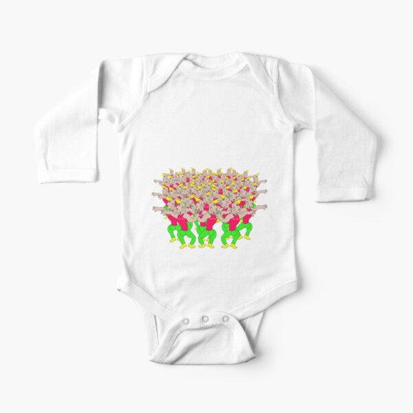 Funny Viral Chicken Wing Song Meme Baby Long Sleeve Bodysuit