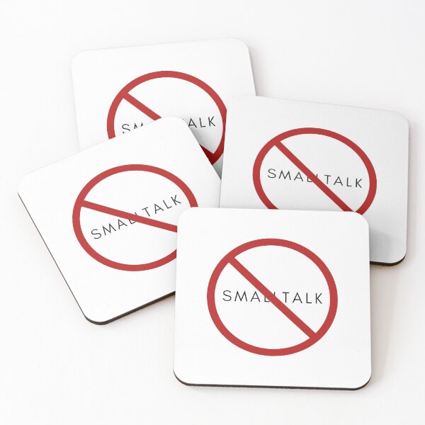 Item preview, No Smalltalk White designed and sold by IDSN.