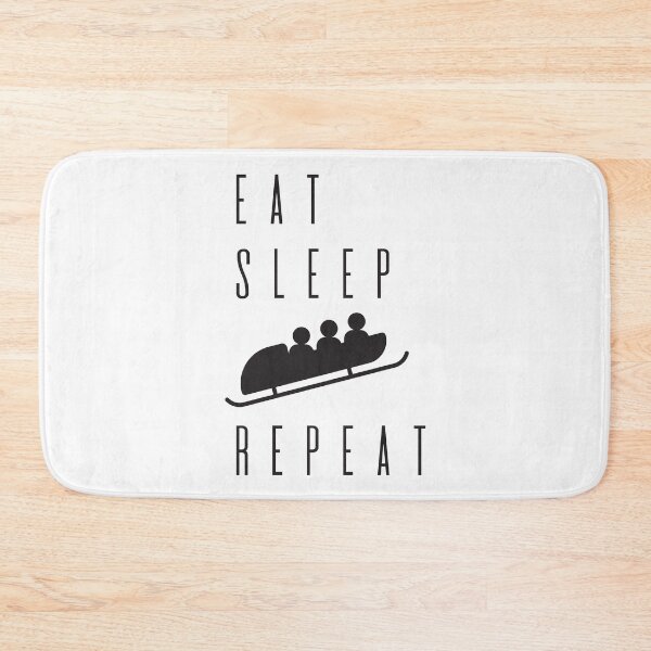Item preview, Eat Sleep Bobsled Repeat designed and sold by 4AllTimes.