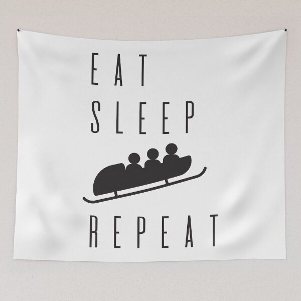 Item preview, Eat Sleep Bobsled Repeat designed and sold by 4AllTimes.