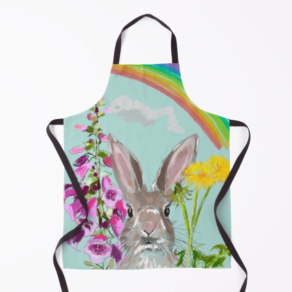 Item preview, Rainbow hare with flowers designed and sold by Leatextileart.