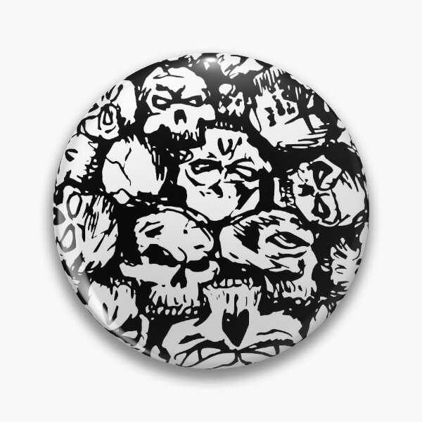 Item preview, Skulls Black Print designed and sold by HorrorEggs.