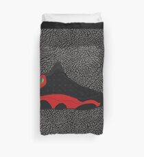 Air Jordan 13 Bred (Elephant print background) Duvet Cover