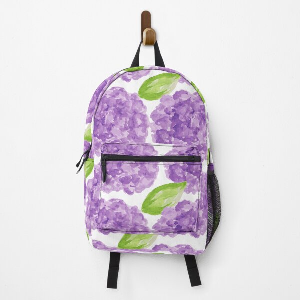Artikelvorschau, Lila Blumen, grüne Blätter, Aquarelle, Muster entworfen und verkauft von JellyBeenzz.