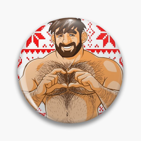 ADAM LOVES XMAS TIME - RED PATTERN Pin