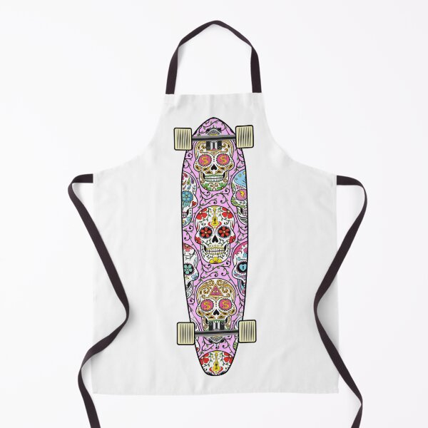 Item preview, Longboard Mexican Skulls designed and sold by Fangpunk.
