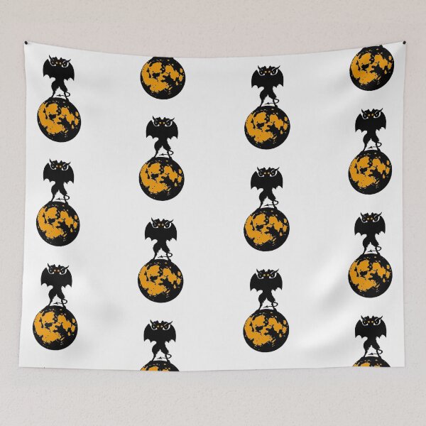 Item preview, Halloween moon - devil bat  designed and sold by wiwiart.