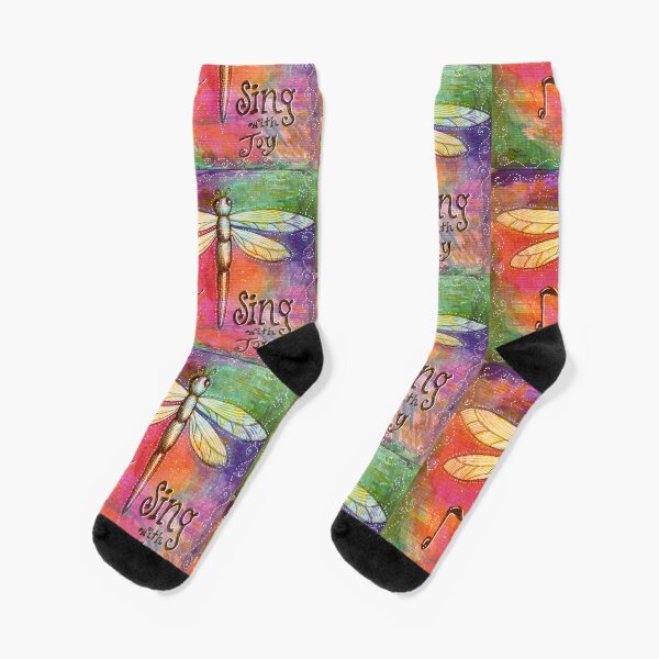 Sing with Joy Dragonfly Socks