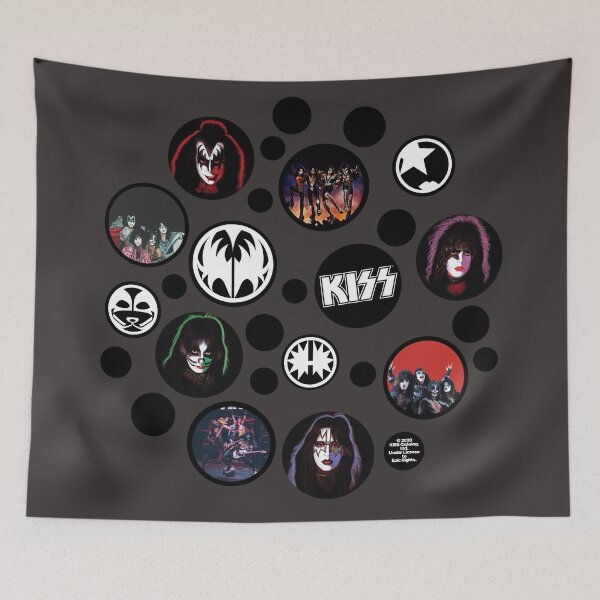 Item preview, Kiss bubble pattern. Birthday party gifts for metal fan designed and sold by chrlalexandru.