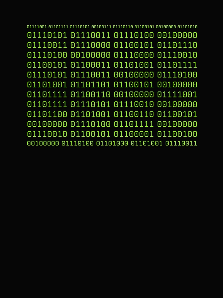 Thumbnail 4 of 4, Boxy T-Shirt, High tech binary code designed and sold by SparkleJimmy.