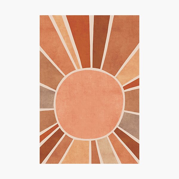Warm boho sunrise Photographic Print