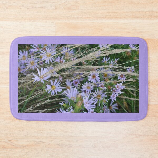 Item preview, Wild blue daisy flowers and grasses designed and sold by naturematters.