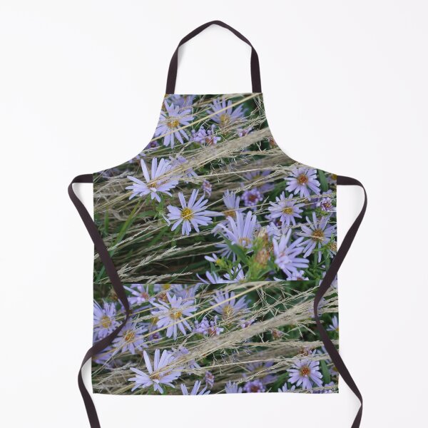 Item preview, Wild blue daisy flowers and grasses designed and sold by naturematters.