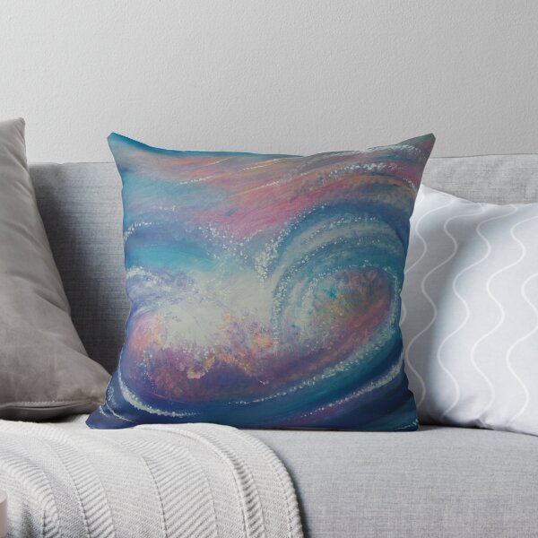 Wave Particles 1 Throw Pillow