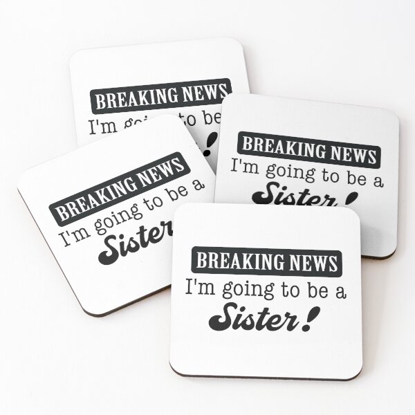 Item preview, Breaking News - I'm Going to be a Sister! designed and sold by LovenLaughter.