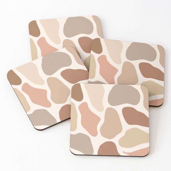 Item preview,  Neutral Abstract shapes WormTtoned Pattern  designed and sold by zedonee.