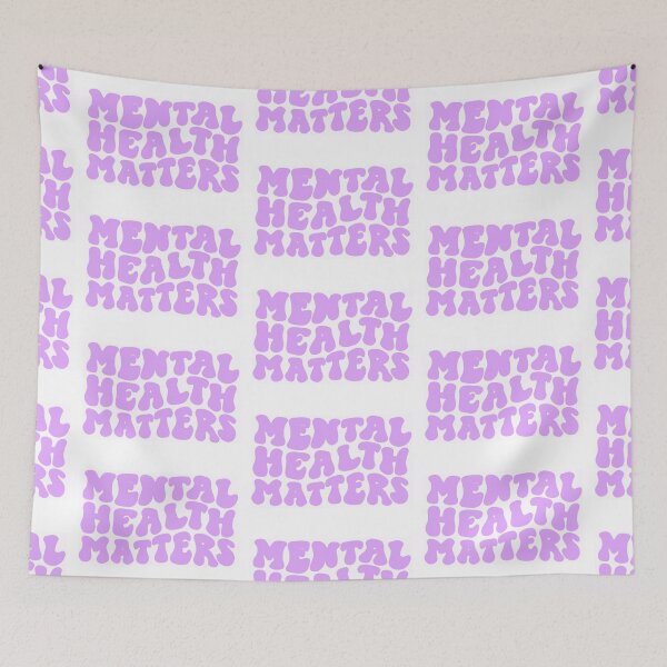 Item preview, mental health matters purple designed and sold by Lily Ryan Stoltz.