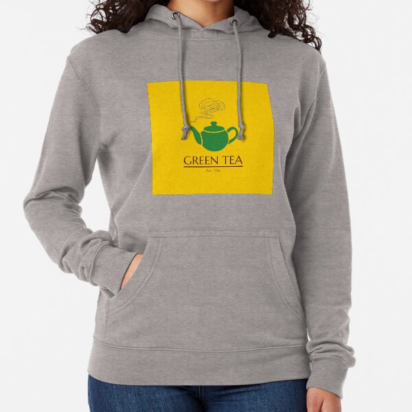 Green tea brand top sweatshirt