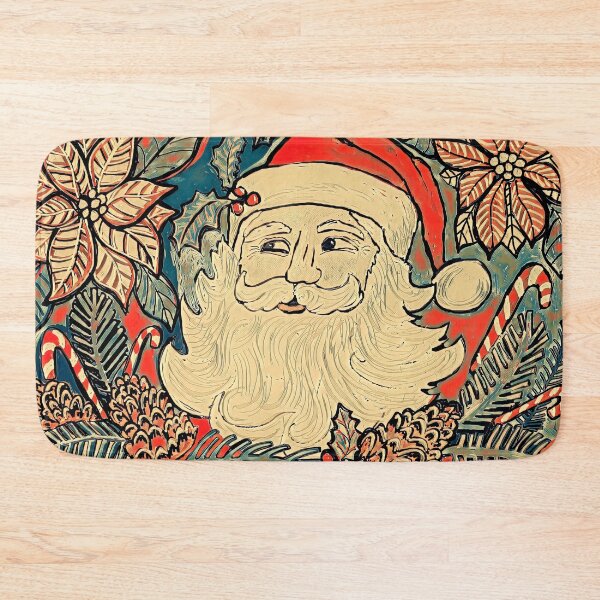 Item preview, Santa and Holiday Foliage designed and sold by Barbara Gilhooly.