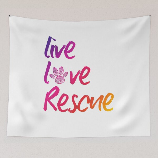 Item preview, Live Love Rescue Dog Paw designed and sold by Marstore.