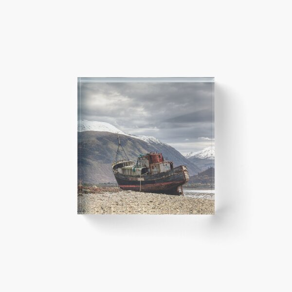 Item preview, Ben Nevis looming over Corpach wreck designed and sold by asbennettadam.