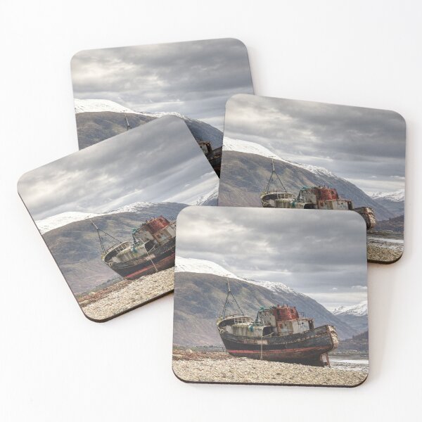 Item preview, Ben Nevis looming over Corpach wreck designed and sold by asbennettadam.