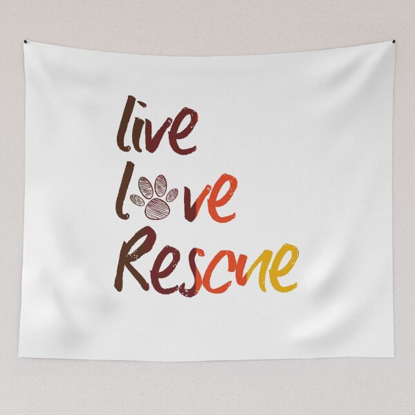 Item preview, Live Love Rescue Dog Paw designed and sold by Marstore.