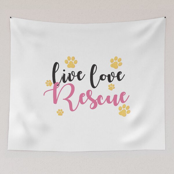 Item preview, Cute Live Love Rescue Dog Paw designed and sold by Marstore.