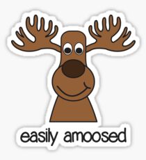 Pegatina Easily Amoosed Moose