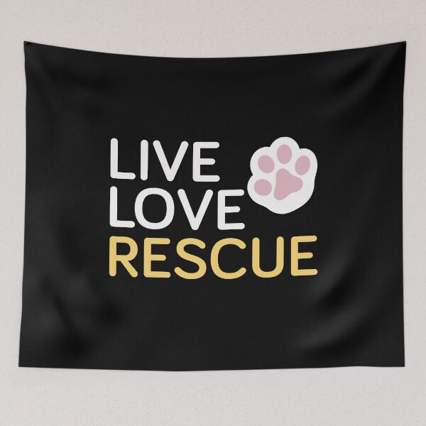 Item preview, Pink Live Love Rescue Dog Paw designed and sold by Marstore.
