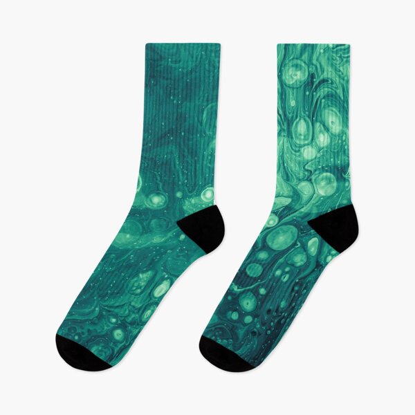 Item preview, Teal Gradient Abstract Fluid Acrylic Paint designed and sold by Vector Scout Lab.