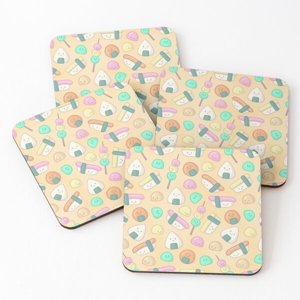 Item preview, Happy Japanese Snacks - Oatmeal Yellow designed and sold by by-lauren.