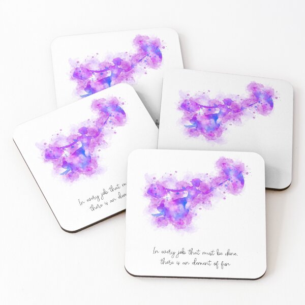 Item preview, Mary Poppins Watercolour Quote designed and sold by PurpleWaveUK.