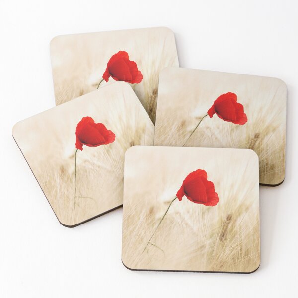 Item preview, Red Wildflower in field designed and sold by Artcraft-Ink.