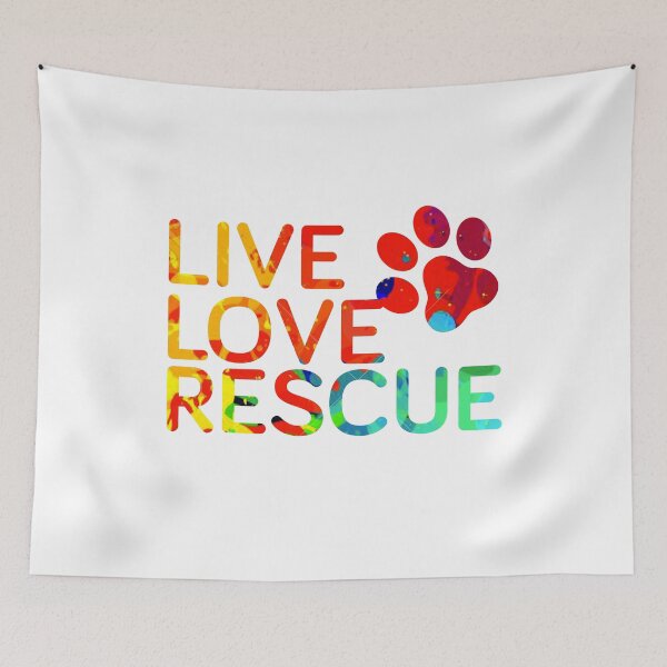 Item preview, Cute Live Love Rescue Dog Paw designed and sold by Marstore.
