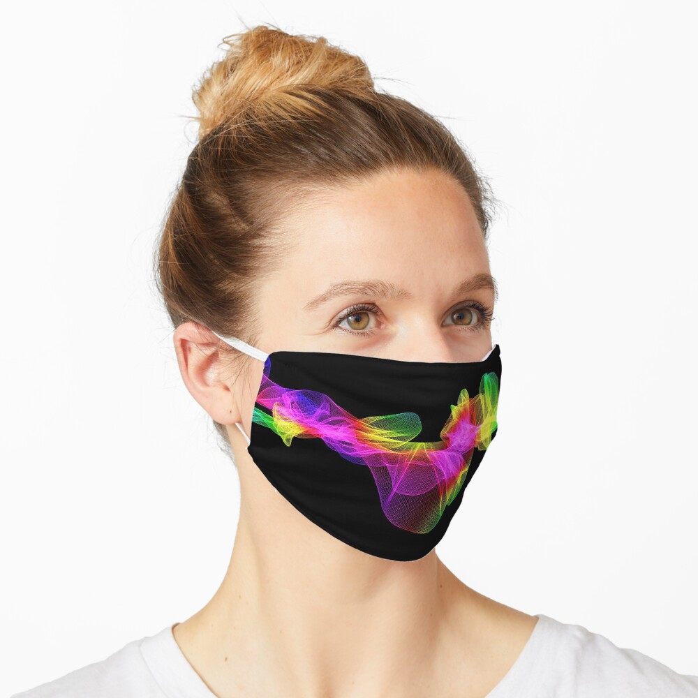 Twisted Colorful Fractal Mask Abstraction Mask