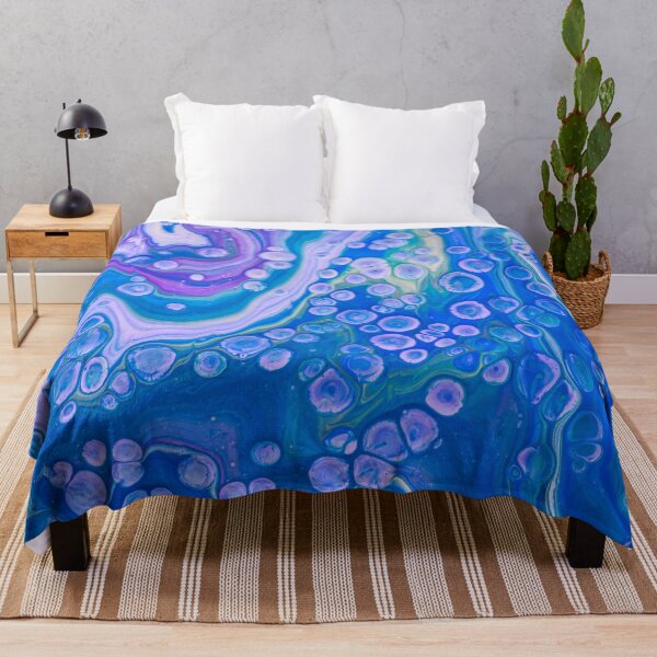 Item preview, Blue Abstract Fluid Acrylic Paint designed and sold by Curio Meridian.