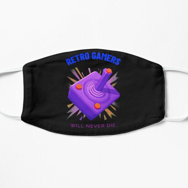 Retro Gamers will never die Flat Mask