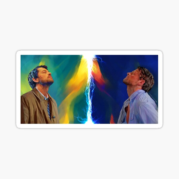 Castiel: Angel vs Human Sticker