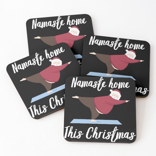 Item preview, Namaste Home This Christmas Santa Yoga Quarantine Lockdown designed and sold by Sunny Collections.