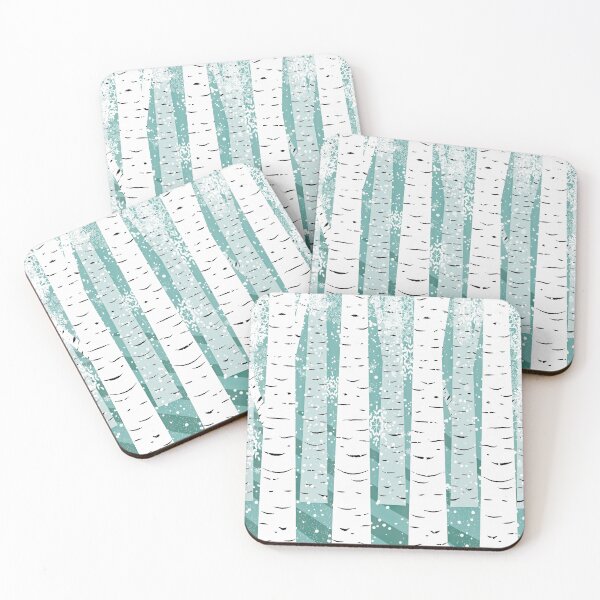 Item preview, Frosted birch forest designed and sold by LaPetiteBelette.