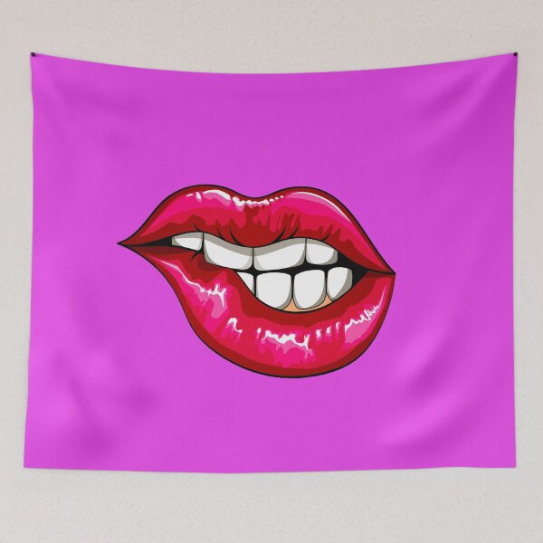 Item preview, shiny pink teaser lips designed and sold by GulQari.