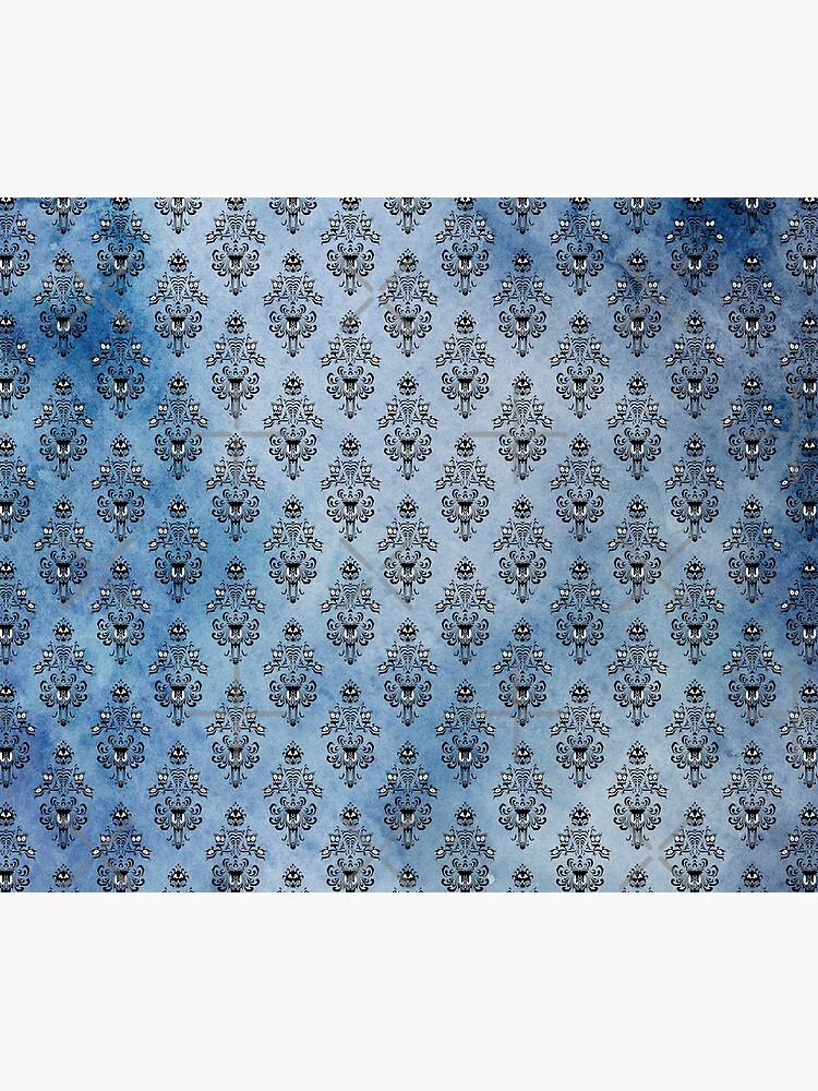 Haunted Mansion Wallpaper Blue Watercolor by FandomTrading