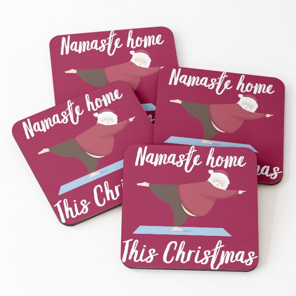 Item preview, Namaste Home This Christmas Santa Yoga Quarantine Lockdown designed and sold by Sunny Collections.