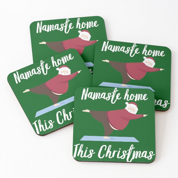 Item preview, Namaste Home This Christmas Santa Yoga Quarantine Lockdown designed and sold by Sunny Collections.