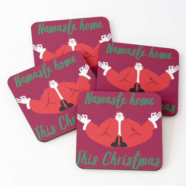 Item preview, Namaste Home This Christmas Santa Yoga Quarantine Lockdown designed and sold by Sunny Collections.